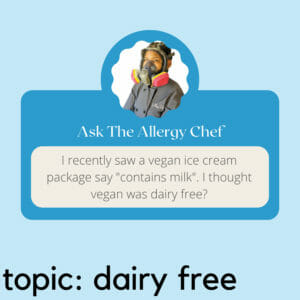 Ask The Allergy Chef: Vegan Food With Milk