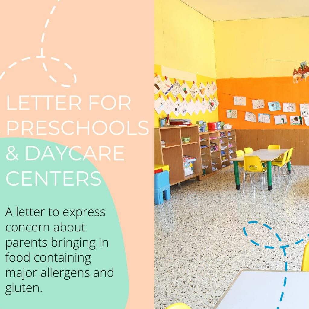 Letter to Preschools and Daycare Centers