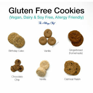 Gluten Free, Dairy Free, Egg Free Cookies