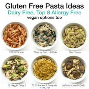 Gluten Free, Dairy Free, Egg Free Pasta Ideas