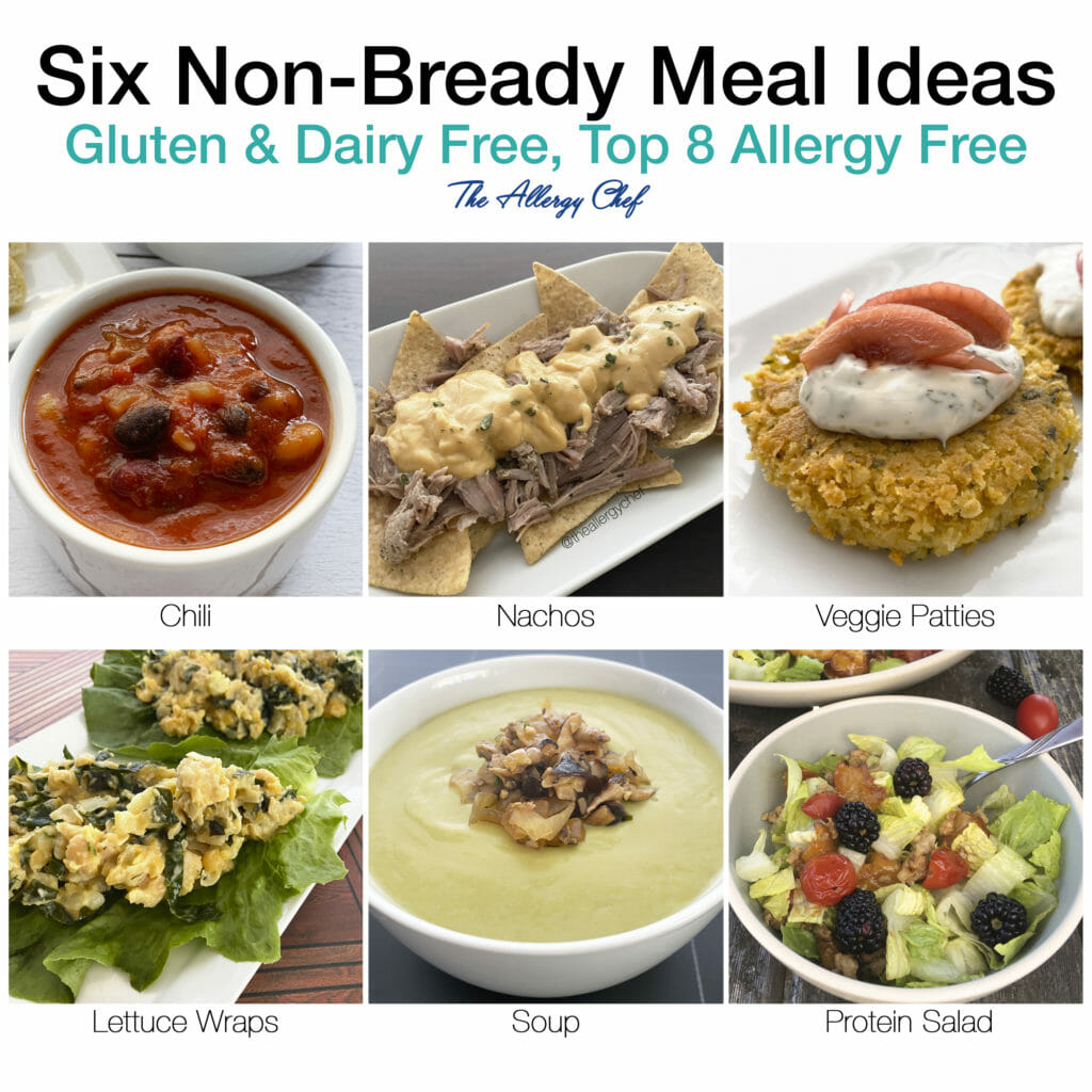 Non-Bready Gluten Free Meal Ideas (Top 9 Allergy Free) For Kids and Adults