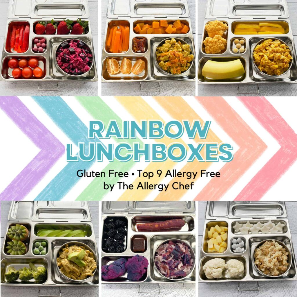 Gluten Free, Top 9 Allergy Free Rainbow Lunches