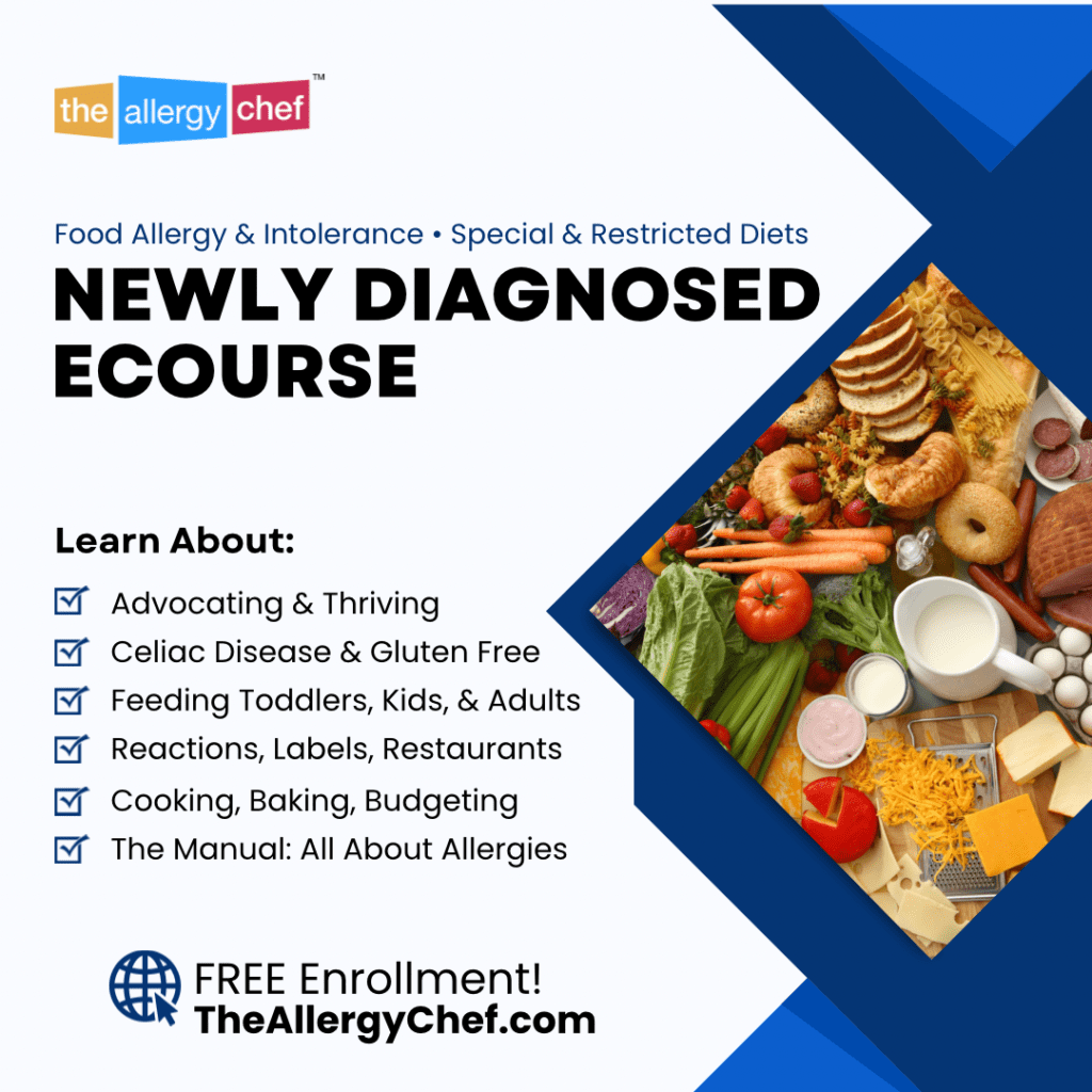 Newly Diagnosed eCourse for Food Allergy, Food Intolerance, and Restricted Diets