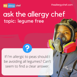 Ask The Allergy Chef: Allergic to Peas, Avoid All Legumes?
