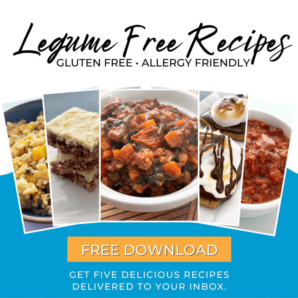 Legume Free Recipes Emailed