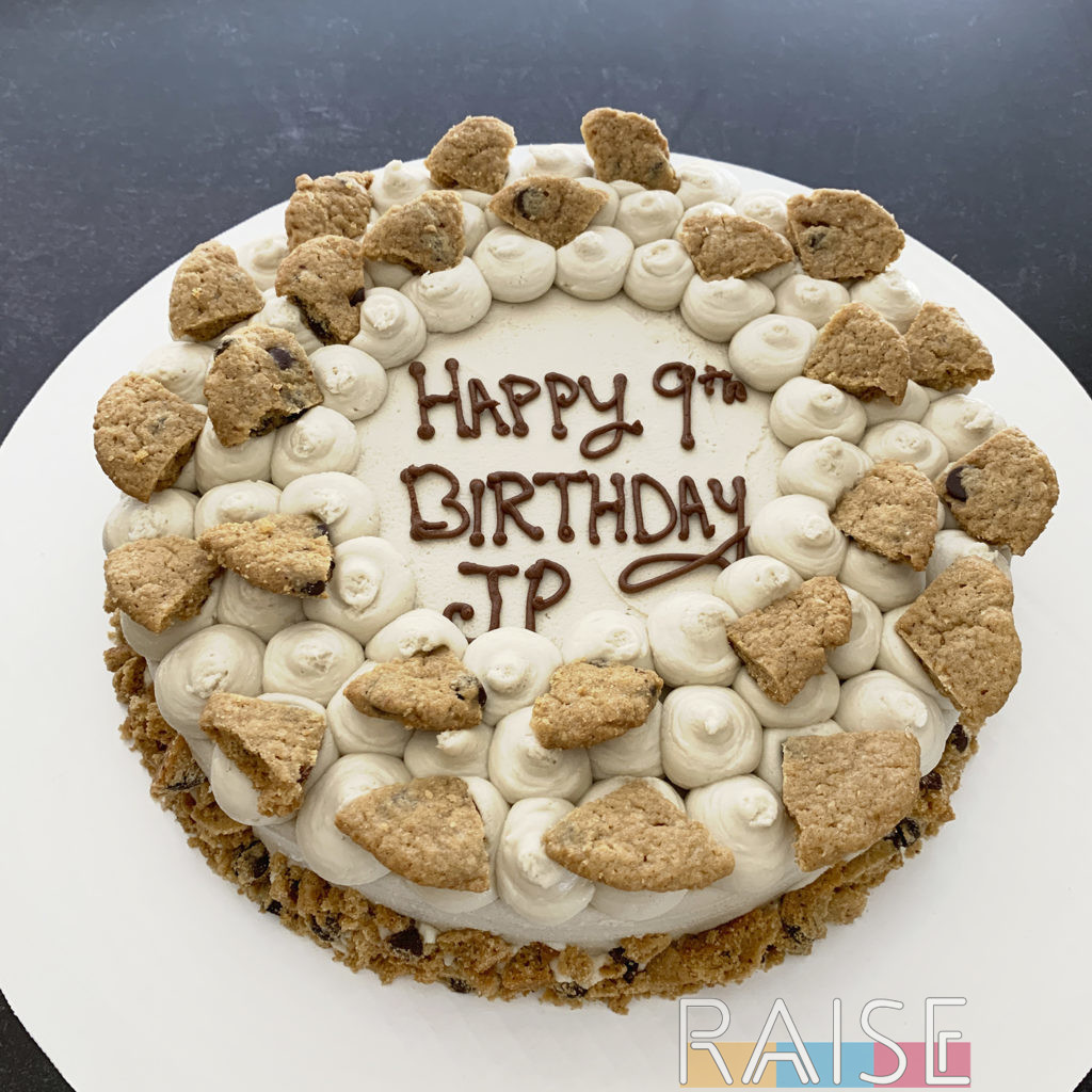 Chocolate Chip Cookie Birthday Cake by The Allergy Chef (Gluten Free, Vegan, Dairy Free, Milk Free, Top 9 Allergy Free)