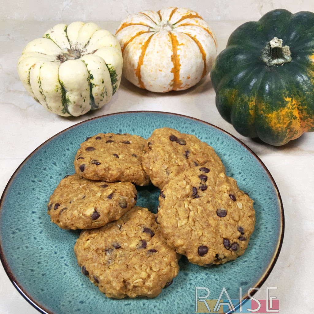 Pumpkin Chocolate Chip Oatmeal Cookies by The Allergy Chef (Gluten Free, Vegan, Dairy Free, Milk Free, Top 9 Allergy Free)