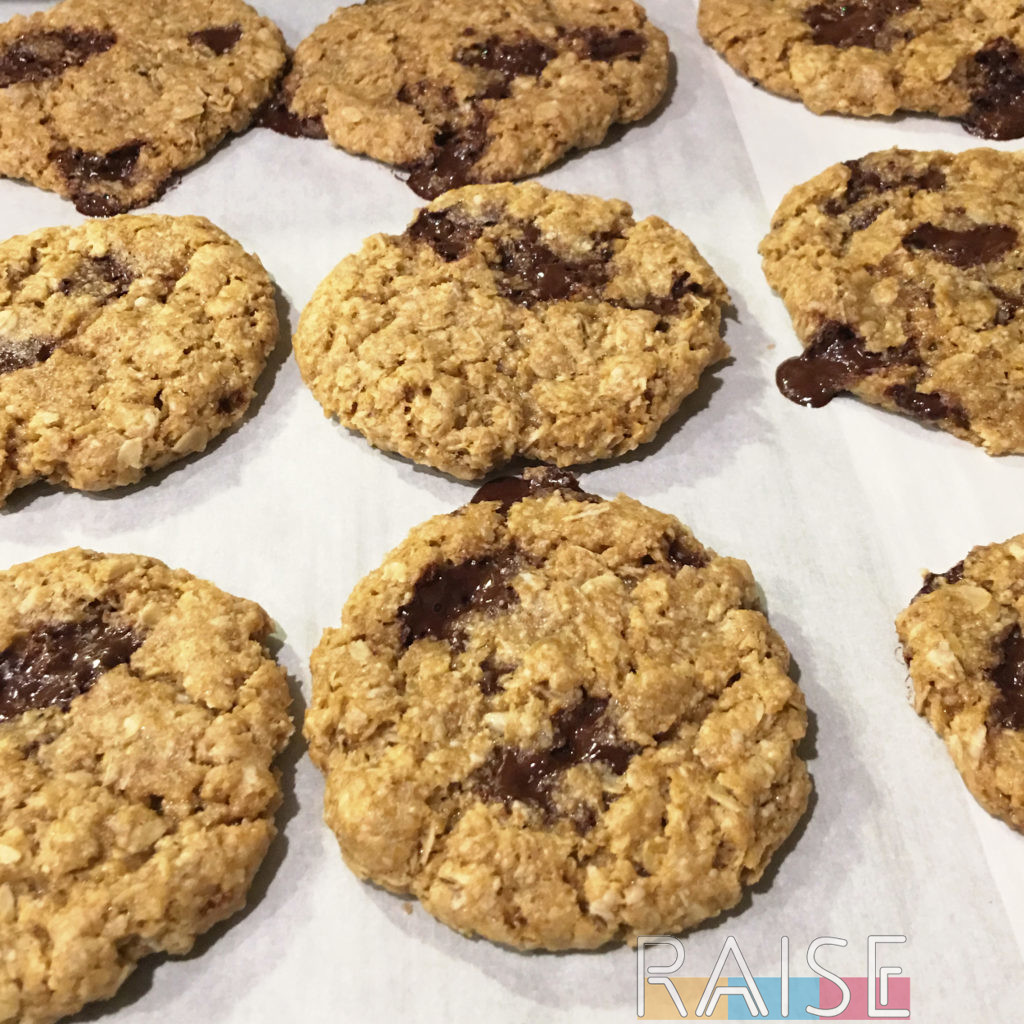 Baked Chocolate Chip Oatmeal Cookies by The Allergy Chef (Gluten Free, Vegan, Dairy Free, Milk Free, Top 9 Allergy Free)