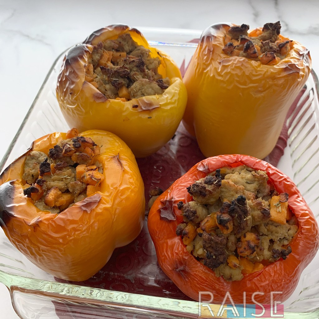 Gluten Free Ground Turkey Stuffed Peppers Recipe by The Allergy Chef (Top 9 Allergy Free)