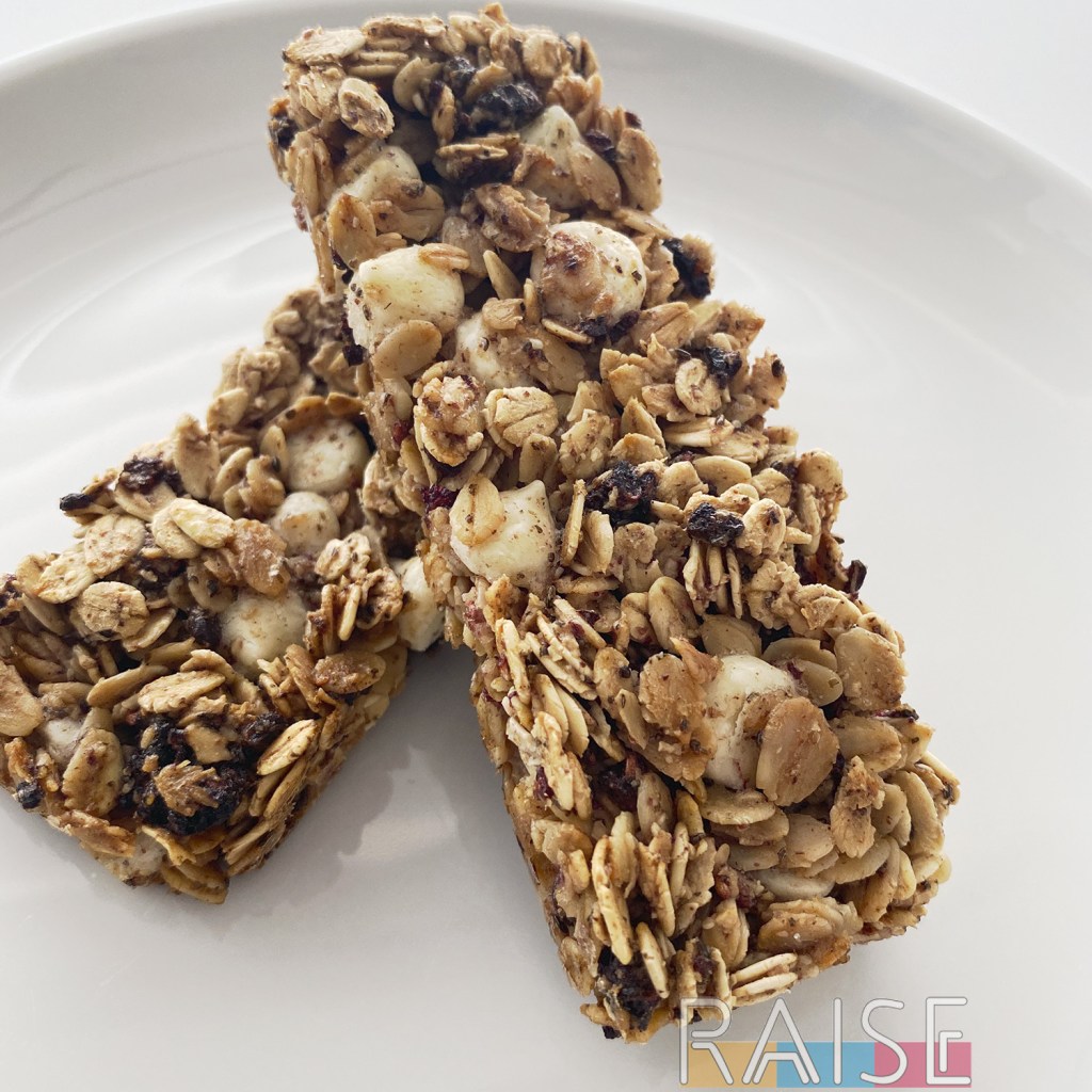 Dairy Free Raspberry White Chocolate Granola Bars by The Allergy Chef (Vegan, Gluten Free, Top 9 Allergy Free)