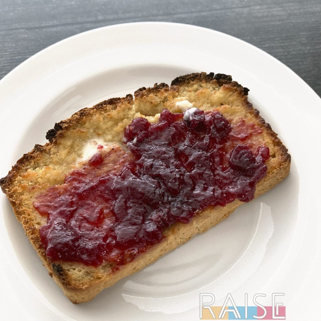 Homemade Dairy Free, Gluten Free Bread with Dairy Free Butter and Jam by The Allergy Chef (Vegan, Top 9 Allergy Free)