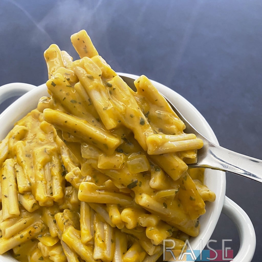 Creamy Vegan Pumpkin Mac n Cheese Recipe by The Allergy Chef (Gluten Free, Top 9 Allergy Free)