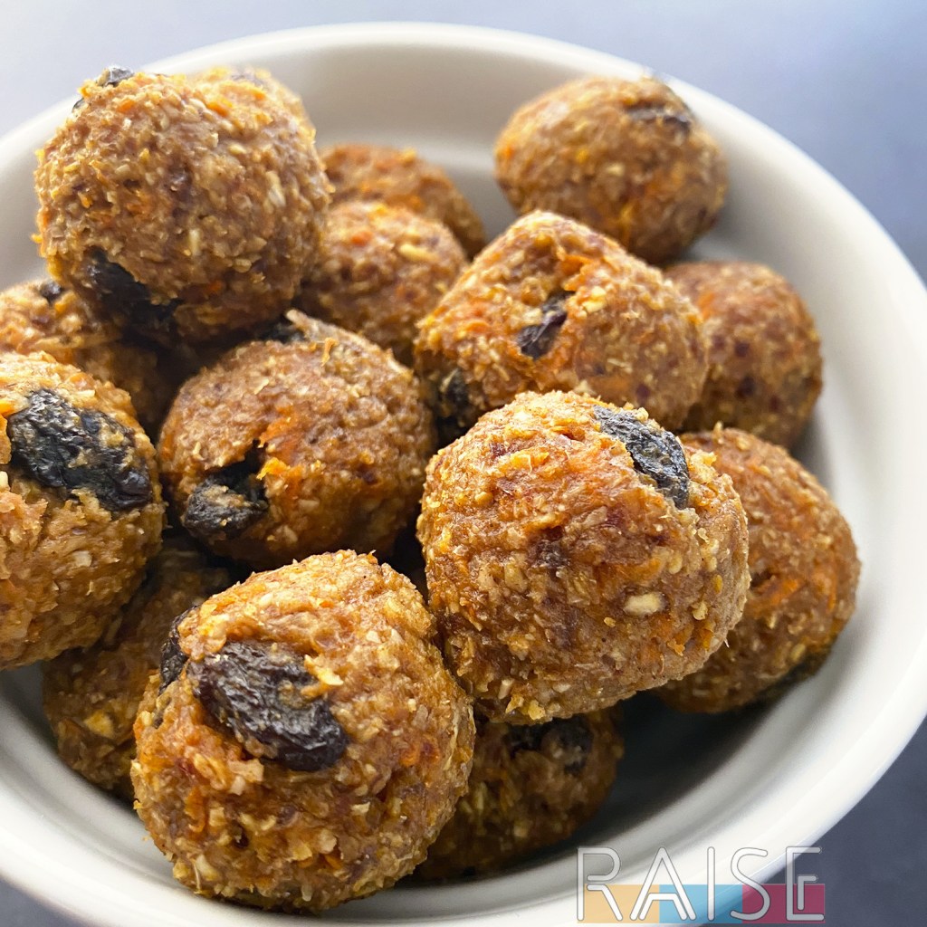 Easy Carrot Cake Power Balls (Vegan, Top 9 Free) by The Allergy Chef