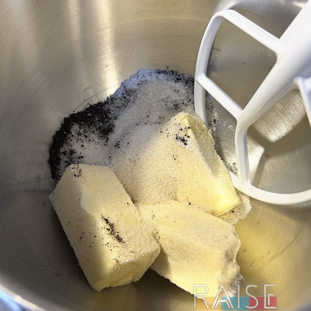 Egg Free Sugar Cookie Ingredients in Mixing Bowl by The Allergy Chef