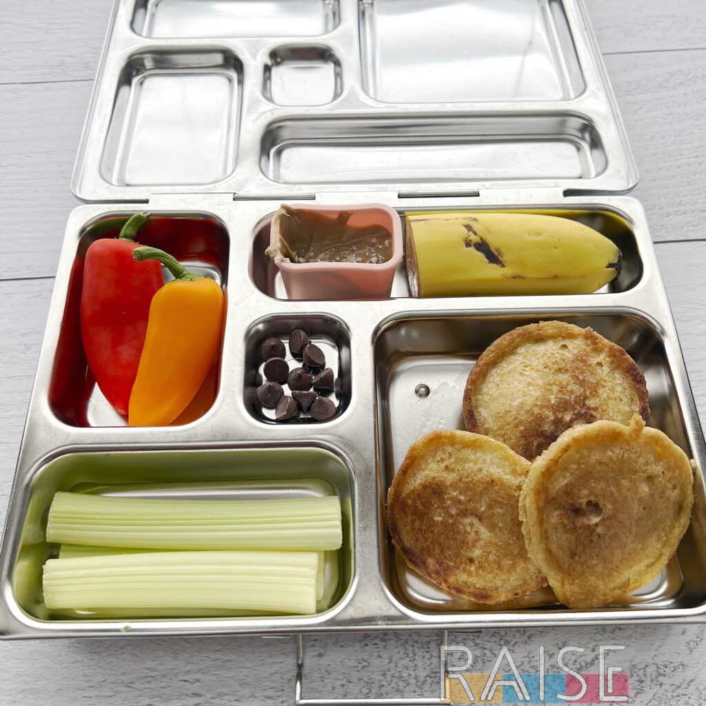 Pancake Toddler Lunch Idea by The Allergy Chef (Gluten Free, Vegan)