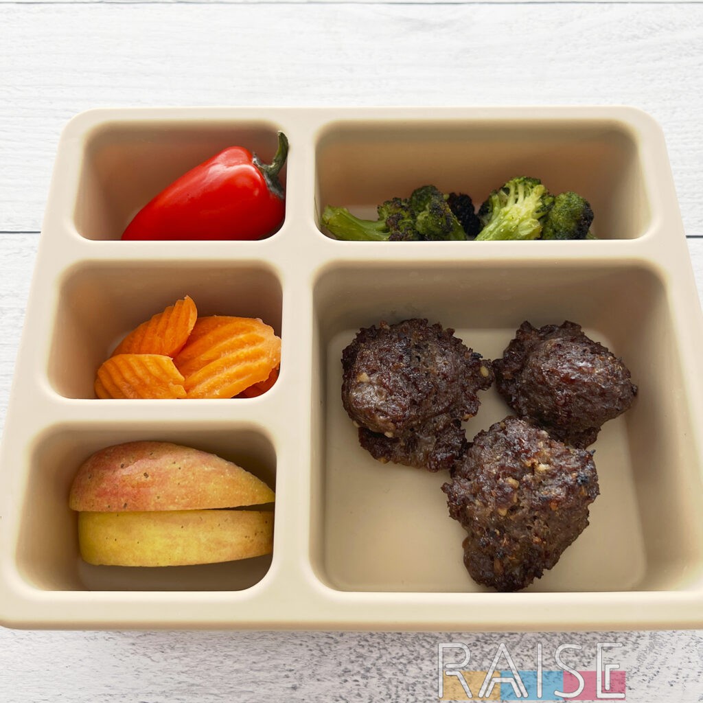 Toddler Meatball Lunch Box by The Allergy Chef (Egg Free, Wheat Free, Dairy Free, Soy Free)