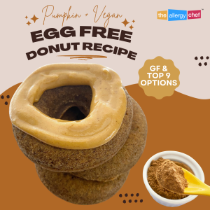 Vegan Pumpkin Egg Free Donut Recipe by The Allergy Chef