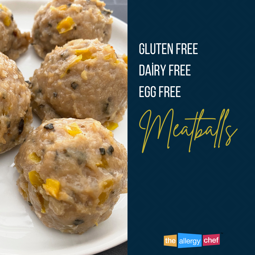 Gluten Free, Dairy Free, Egg Free Lemon Pepper Meatballs Recipe by The Allergy Chef