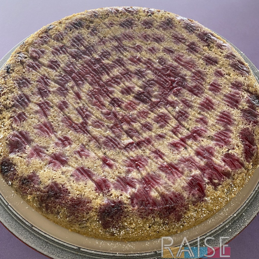 Gluten Free, Dairy Free, Egg Free Raspberry Upside Down Cake Recipe by The Allergy Chef (Vegan, Top 9 Allergy Free)