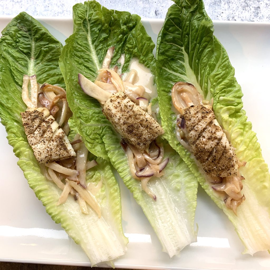 Dairy Free Cod and Slaw Lettuce Wraps Recipe by The Allergy Chef (Low FODMAP Friendly, Gluten Free)