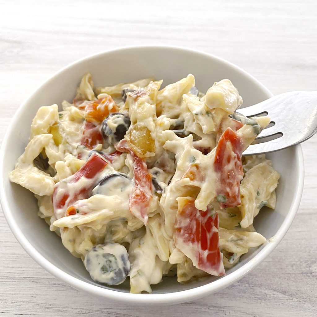 Gluten Free, Dairy Free, Low FODMAP Pasta Salad Recipe by The Allergy Chef