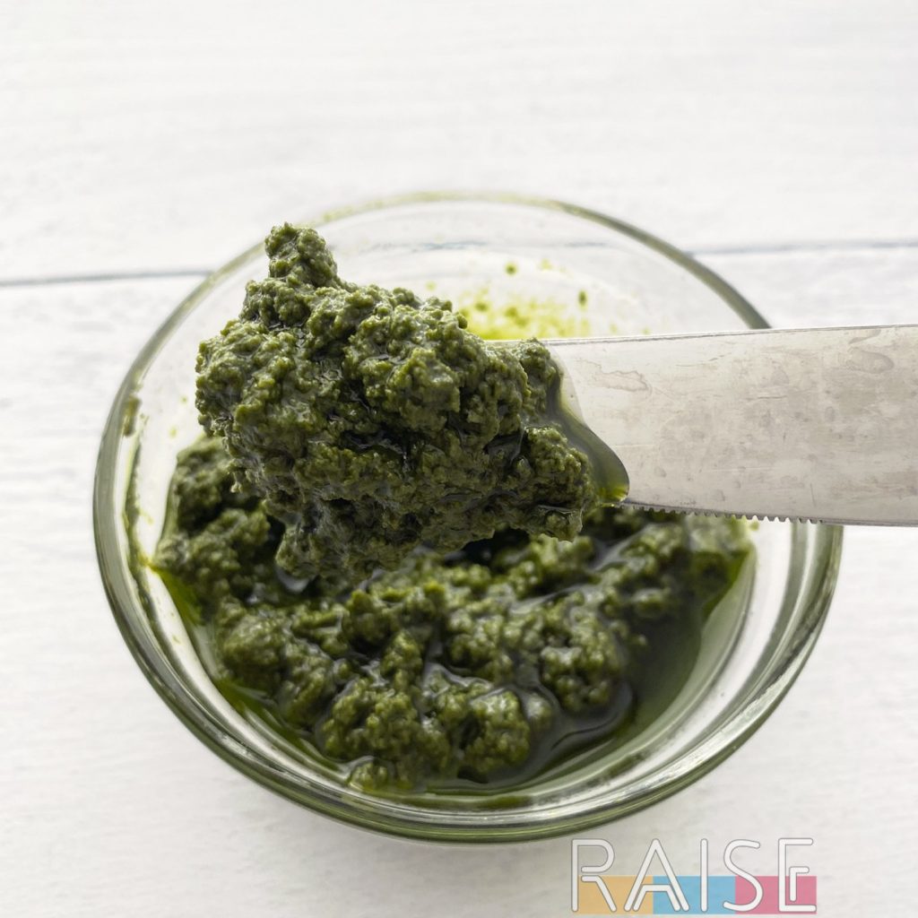 Gluten Free, Dairy Free, Vegan, Nut Free Pesto Recipe by The Allergy Chef