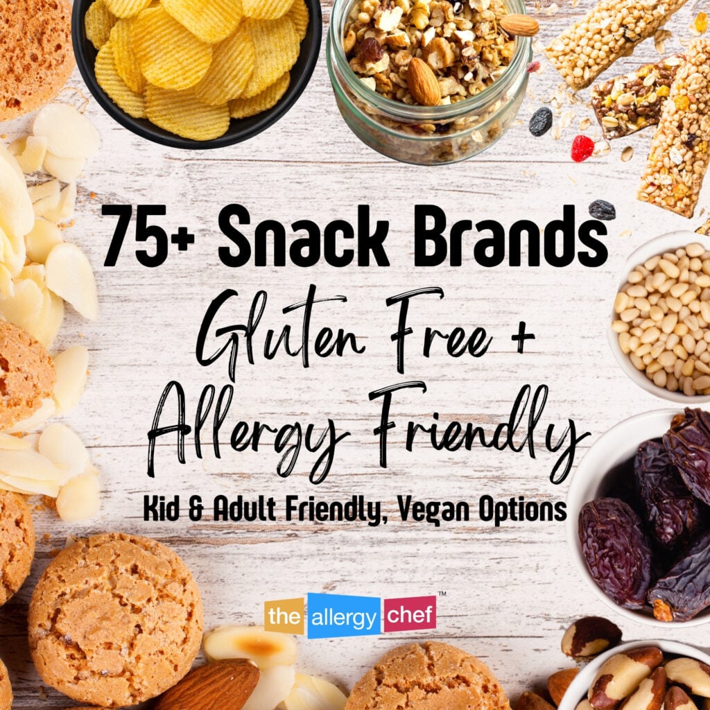 75 GF AF Snack Brands by The Allergy Chef