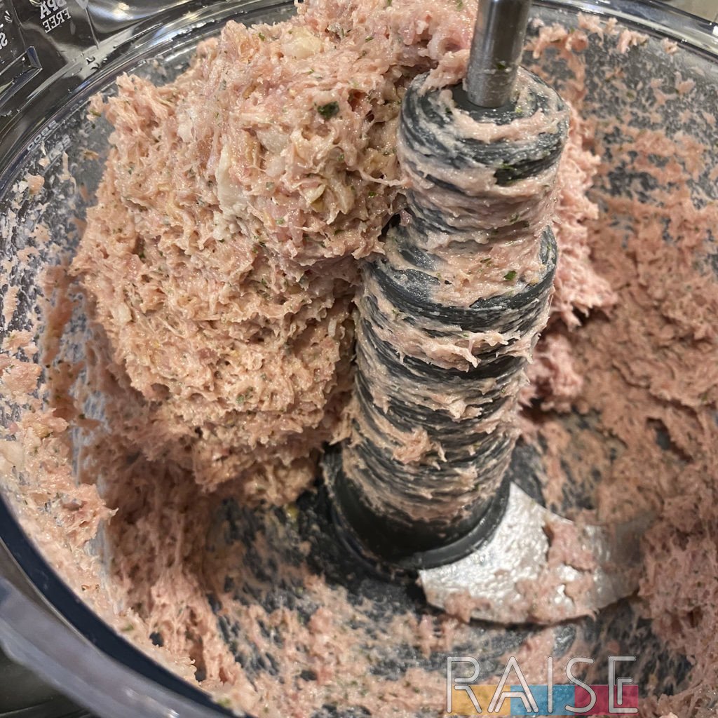 Processed Meat in Food Processor