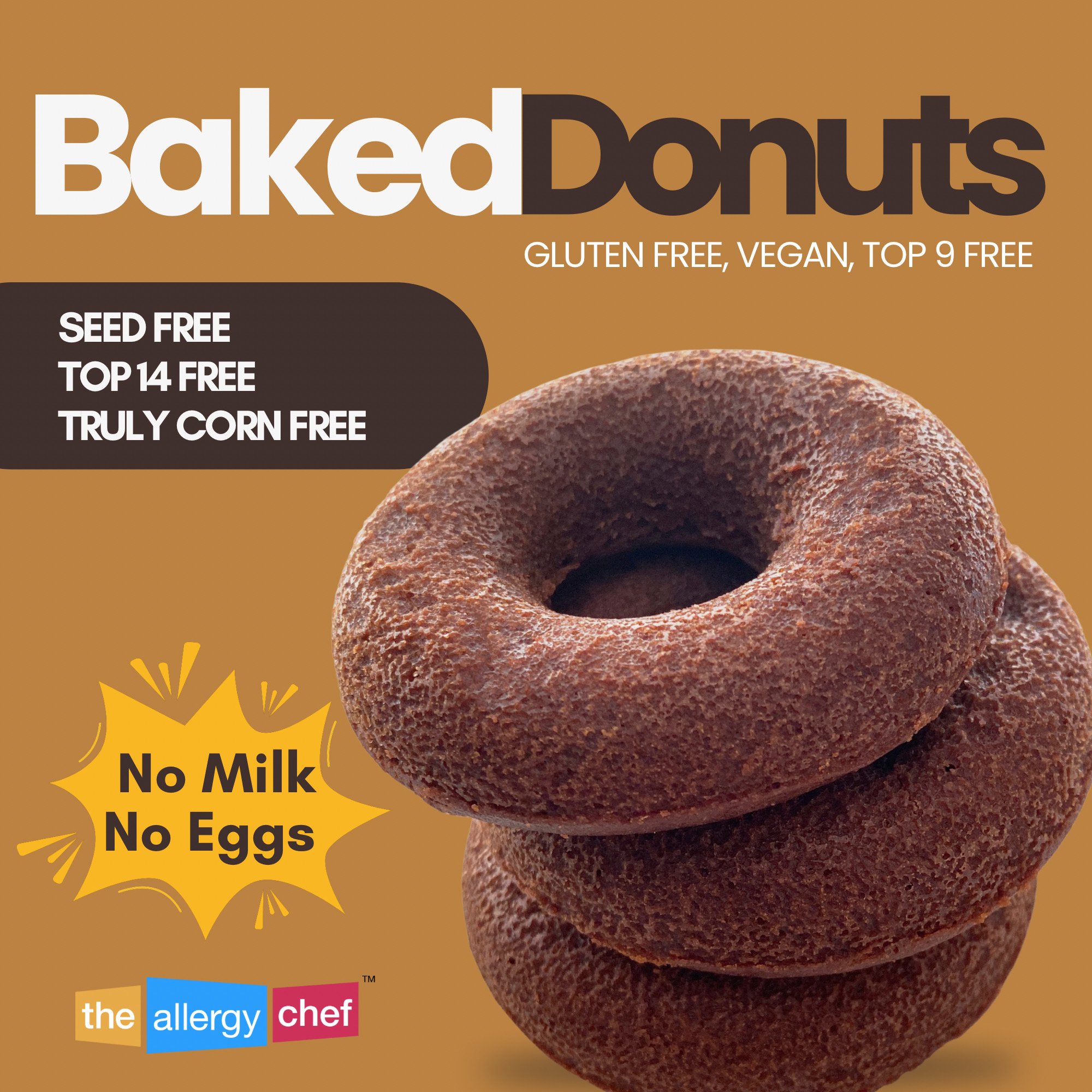 Eggless Donut Recipe by The Allergy Chef (gluten free, vegan, top 9/14 free)