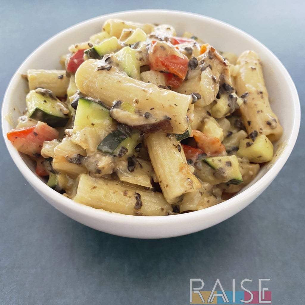 Gluten Free, Dairy Free, Vegan Mayo Free Creamy Pasta Salad Recipe by The Allergy Chef (top 9 free)