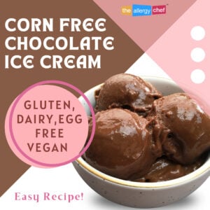 Vegan Gluten Free Ice Cream Brands and Recipe by The Allergy Chef (Corn Free Ice Cream)