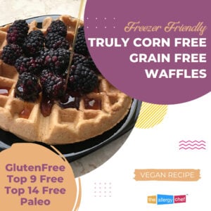 Corn Free Waffles Recipe by The Allergy Chef (Grain Free, Veagan, Top 14 Free)
