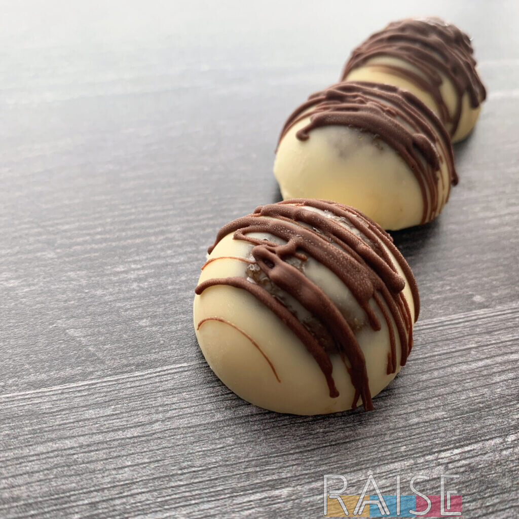 Gluten Free Gingerbread Cookie Dough Ball Truffle Style by The Allergy Chef