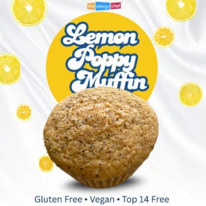 Gluten Free Muffin Recipe - Lemon Poppy Muffins by The Allergy Chef (vegan, top 9 free, top 14 free)