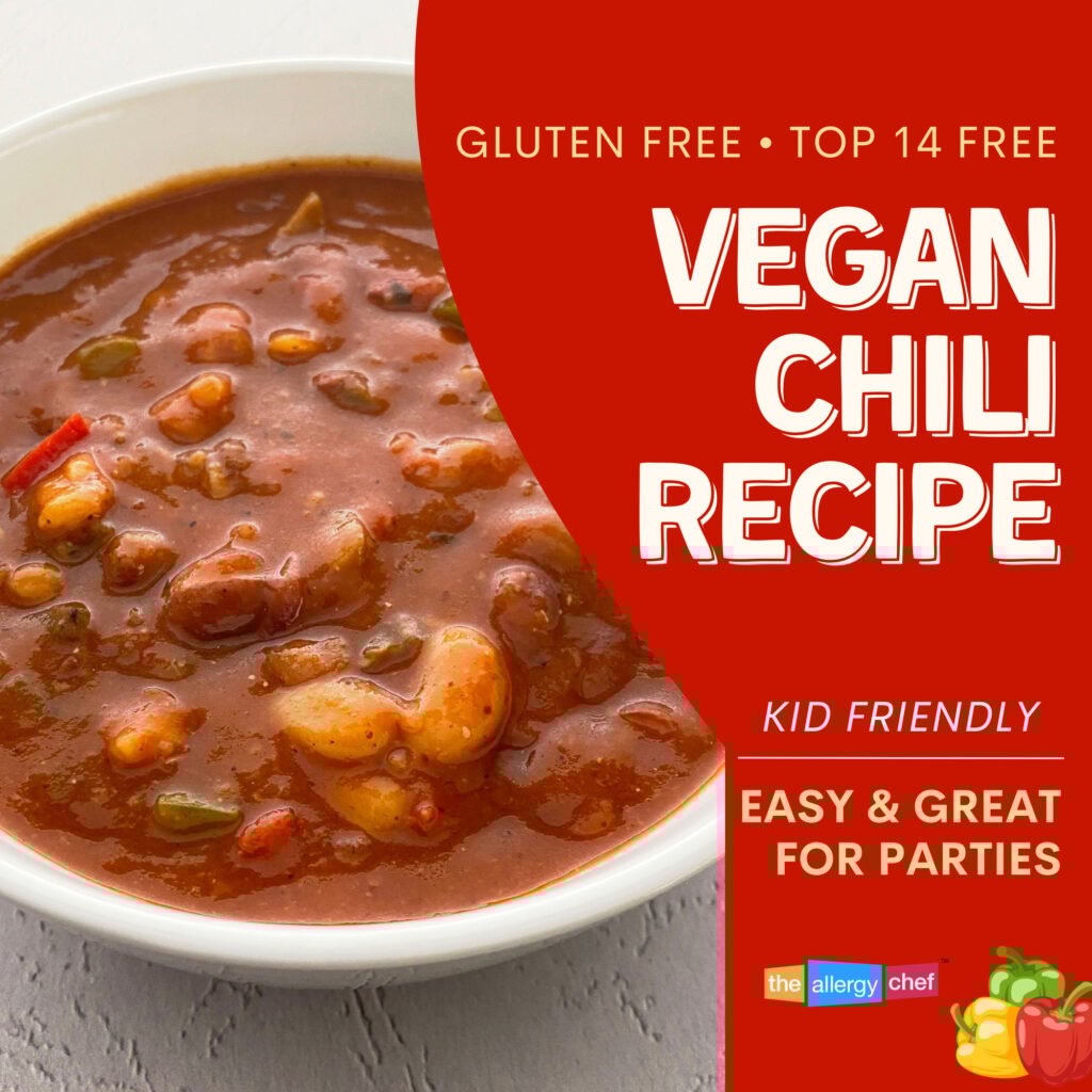 Vegan Chili Recipe by The Allergy Chef (Gluten Free, Top 9 Free, Top 14 Free)