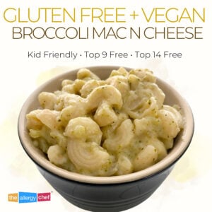 Vegan Gluten Free Mac and Cheese Recipe by The Allergy Chef (Top 9 Free, Top 14 Free)