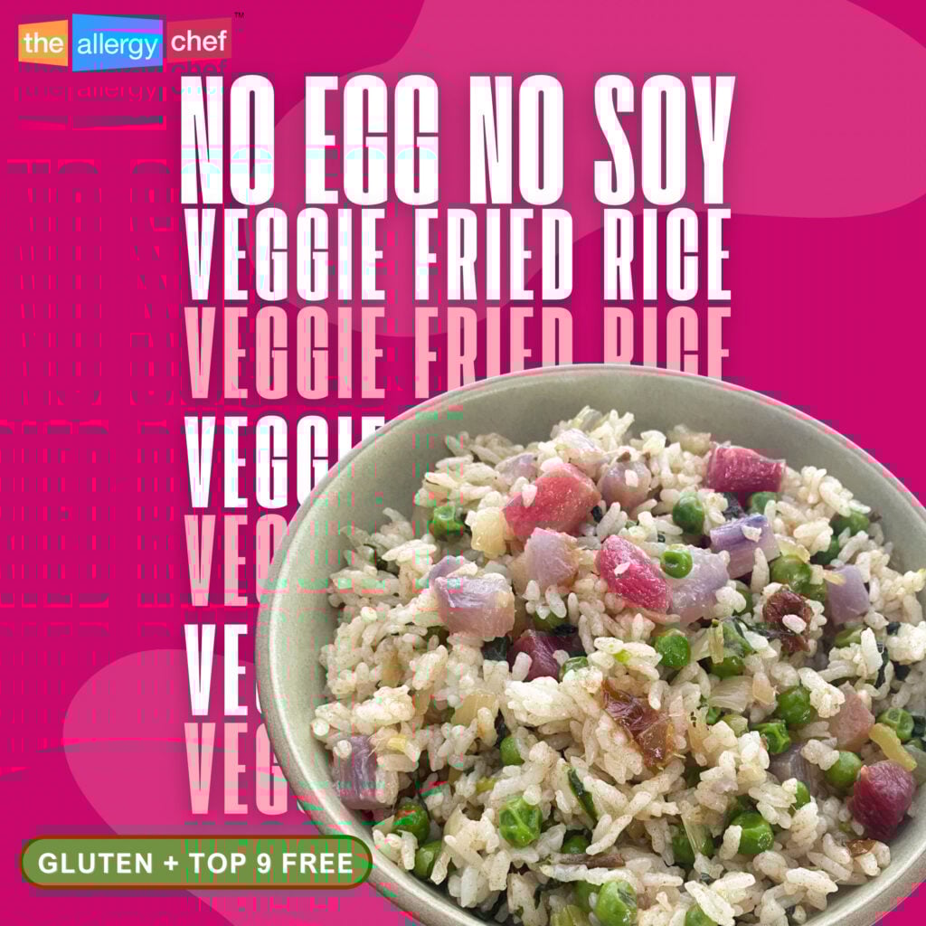 Easy Vegan Fried Rice Recipe Without Egg by The Allergy Chef (Gluten Free, Top 9 Free)
