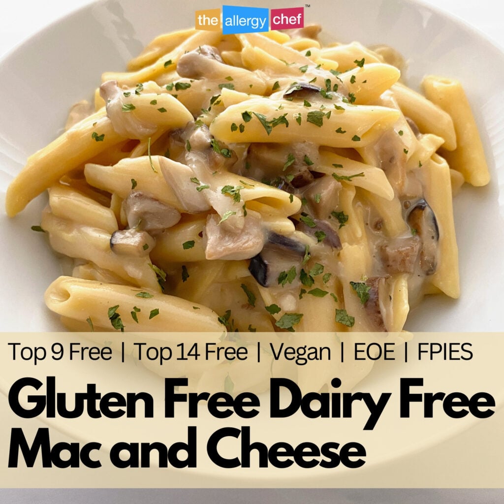 Gluten Free Dairy Free Mac and Cheese Recipe by The Allergy Chef (Vegan, Top 9 Free, Top 14 Free)