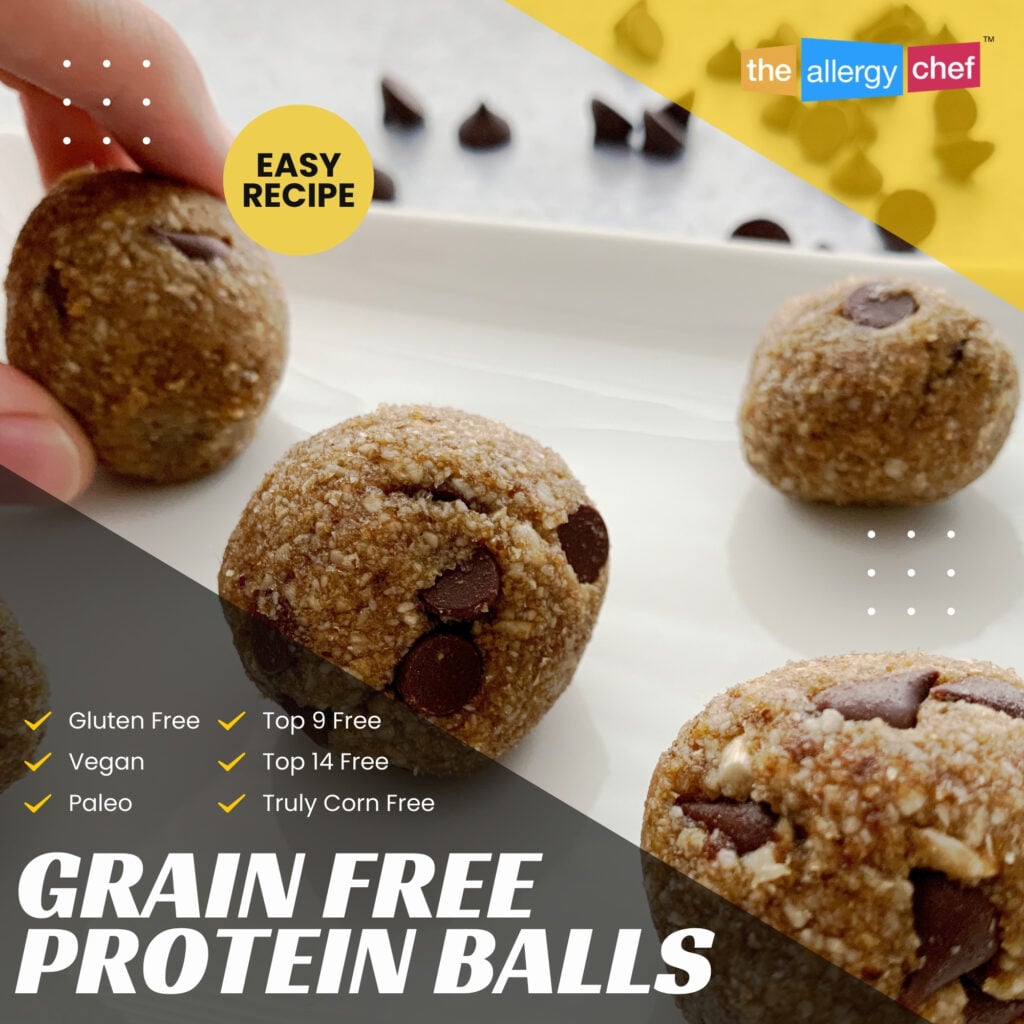 Gluten Free Protein Balls Recipe by The Allergy Chef (Grain Free, Top 9 Free, Vegan)