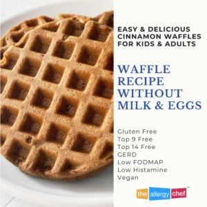 Cinnamon Waffle Recipe without Milk or Eggs by The Allergy Chef (Top 9 Free)