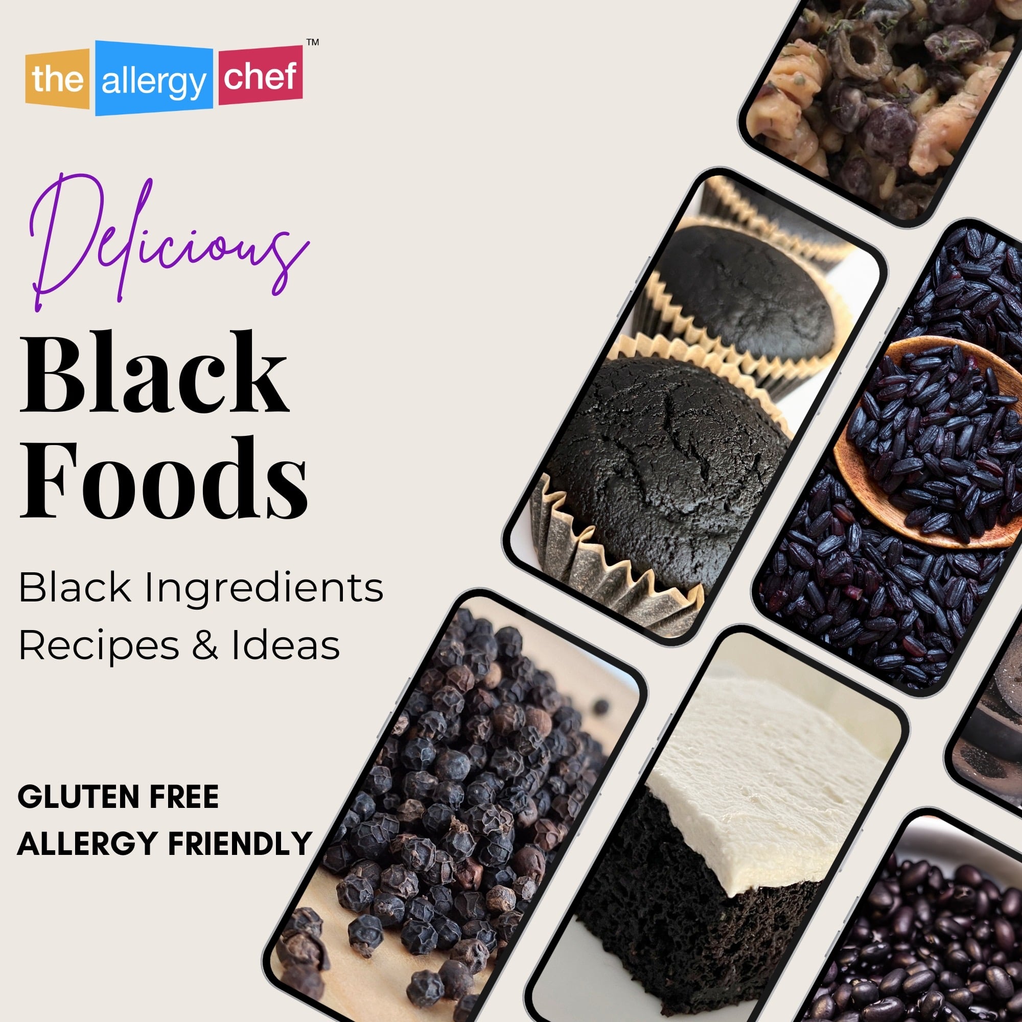 List of Black Foods - Black Fruits, Black Vegetables, Misc Black Foods by The Allergy Chef