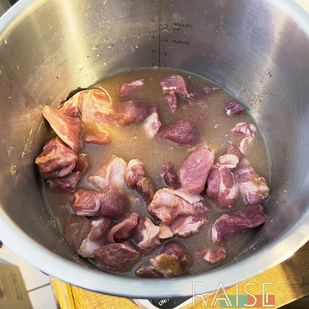 Water Added to the Pressure Cooker by The Allergy Chef