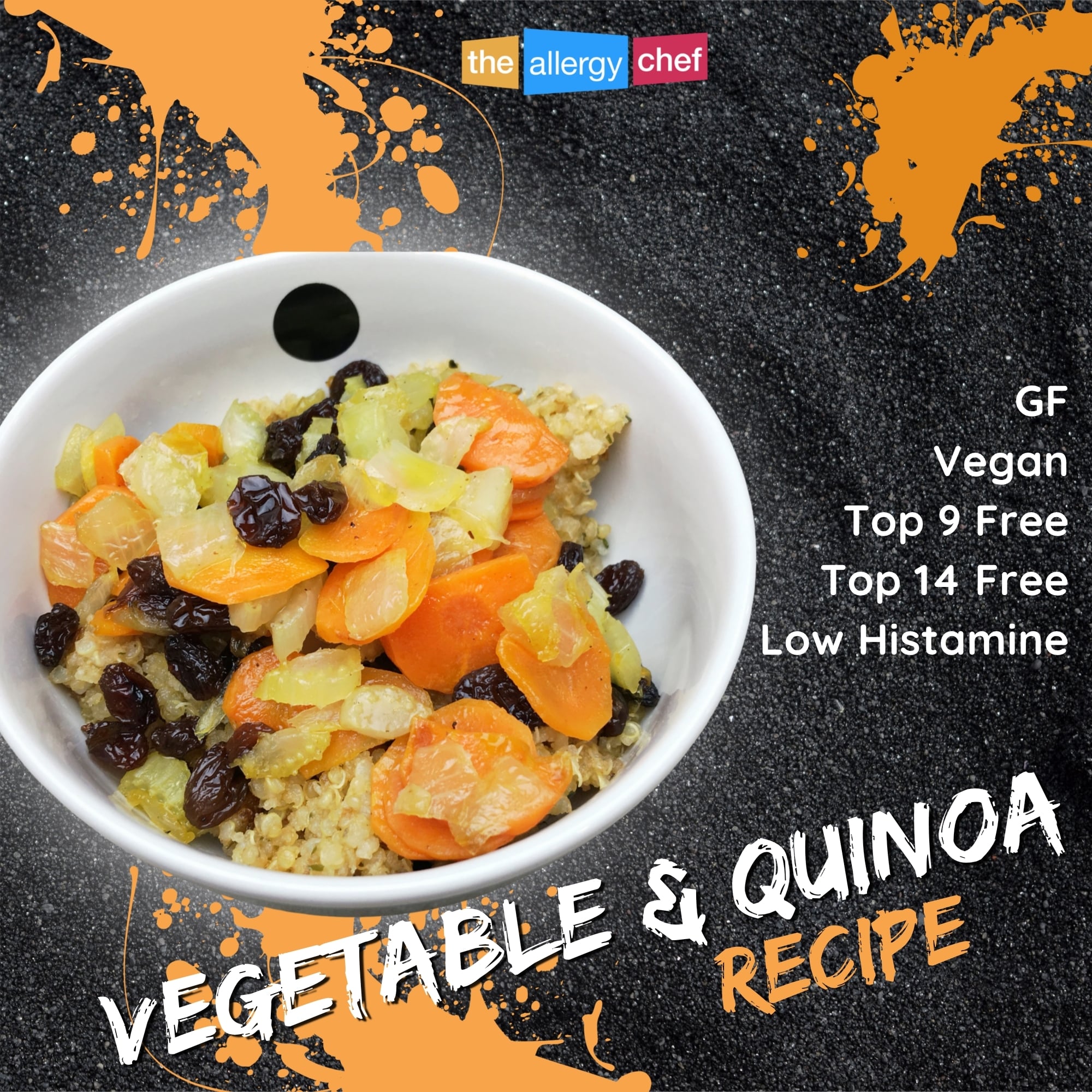Vegetable Quinoa Recipe by The Allergy Chef (Low Histamine, Gluten Free, Vegan, Top 9 Free)