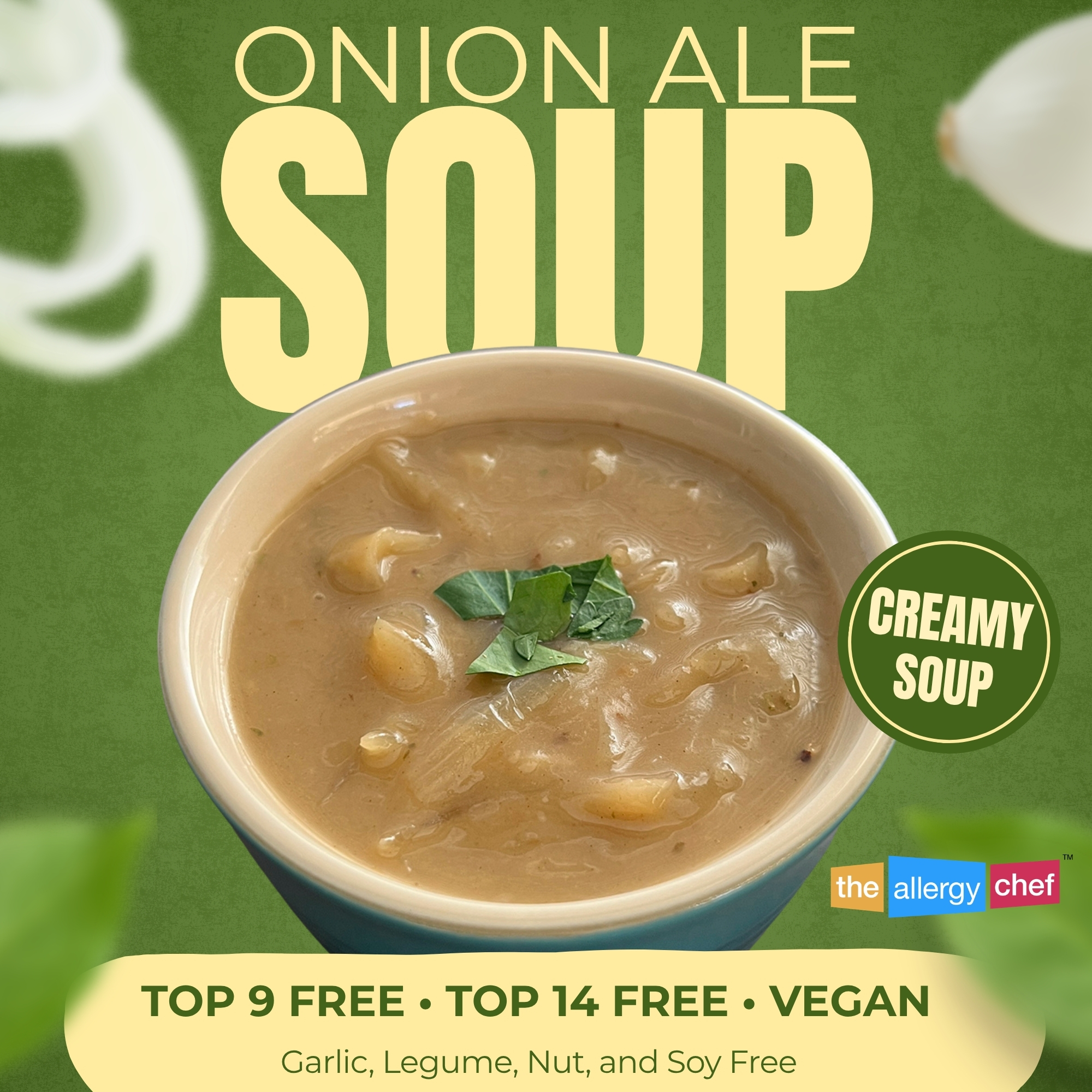 Creamy Onion Soup Recipe by The Allergy Chef (Dairy Free, Vegan, Top 9 Free)