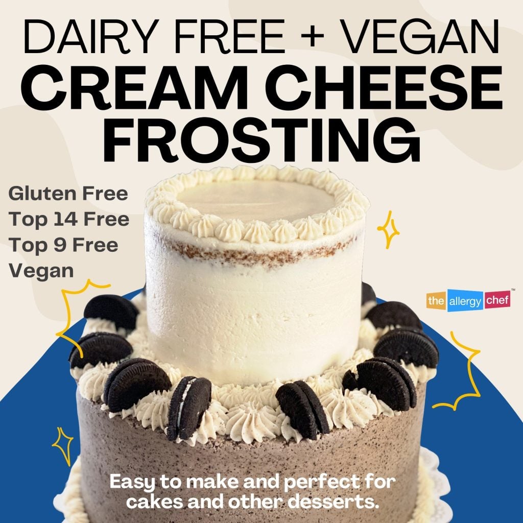 Dairy Free Cream Cheese Frosting Recipe by The Allergy Chef (Vegan, Top 9 Free)