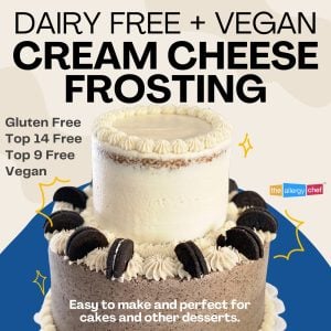 Dairy Free Cream Cheese Frosting Recipe by The Allergy Chef (Vegan, Top 9 Free)