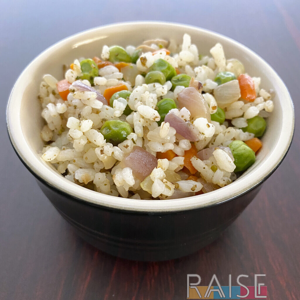 Egg Free Fried Rice for Salmon Fried Rice by The Allergy Chef
