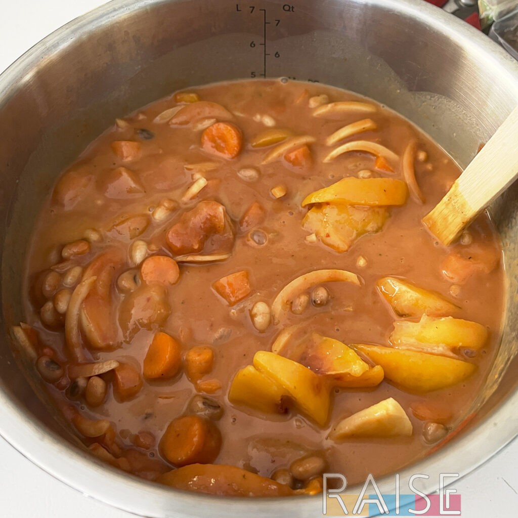 GF Stew Ingredients All Mixed Up by The Allergy Chef