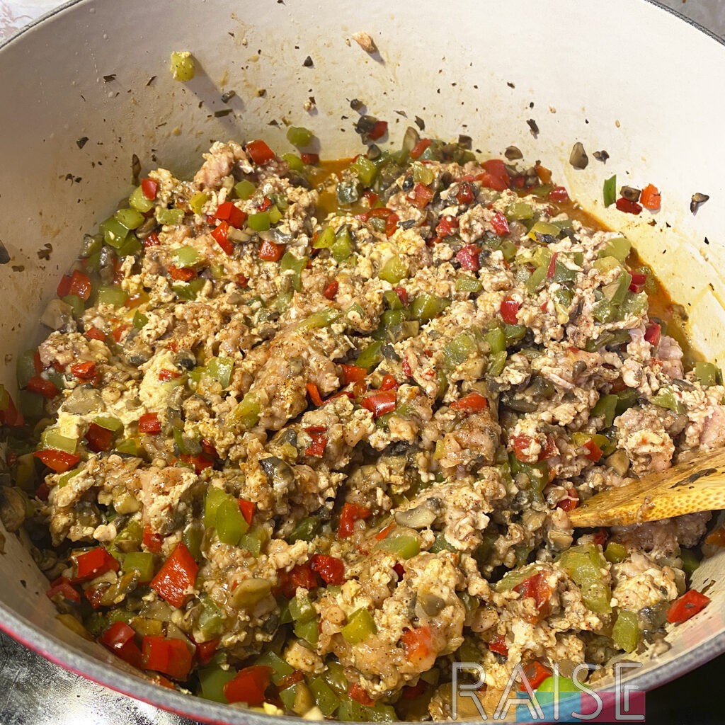 Gluten Free Chili Meat and Vegetables Cooking by The Allergy Chef