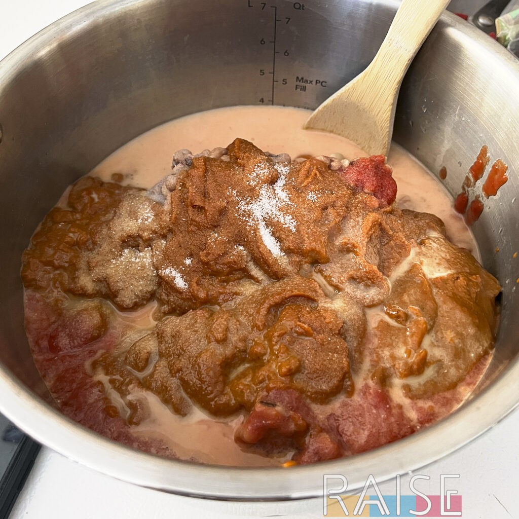Gluten Free Peach Stew Ingredients in Pressure Cooker by The Allergy Chef